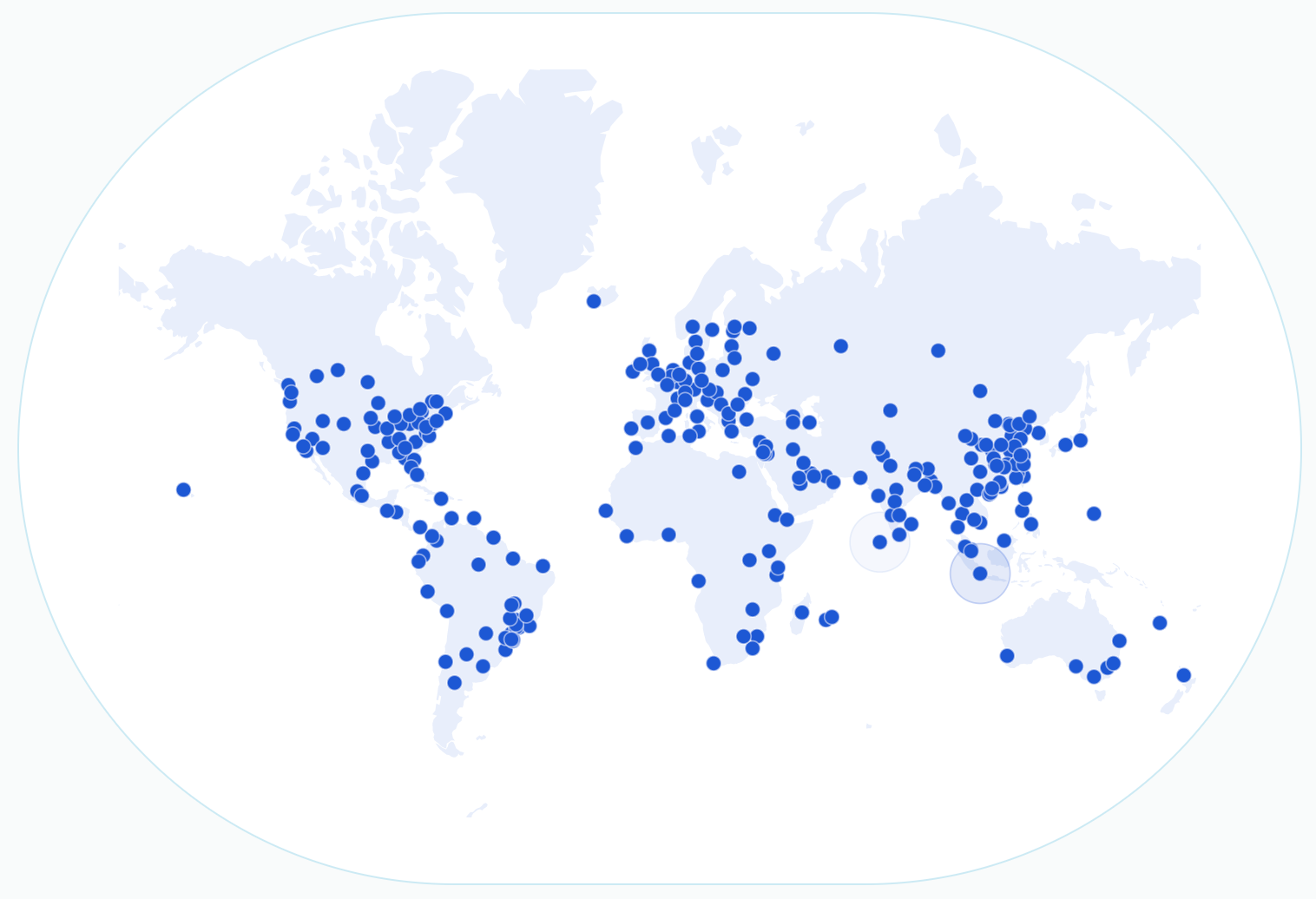 Cloudflare presence map