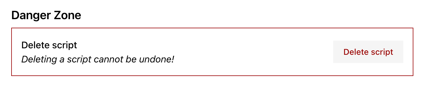 Skybear.net Scripts Delete script action